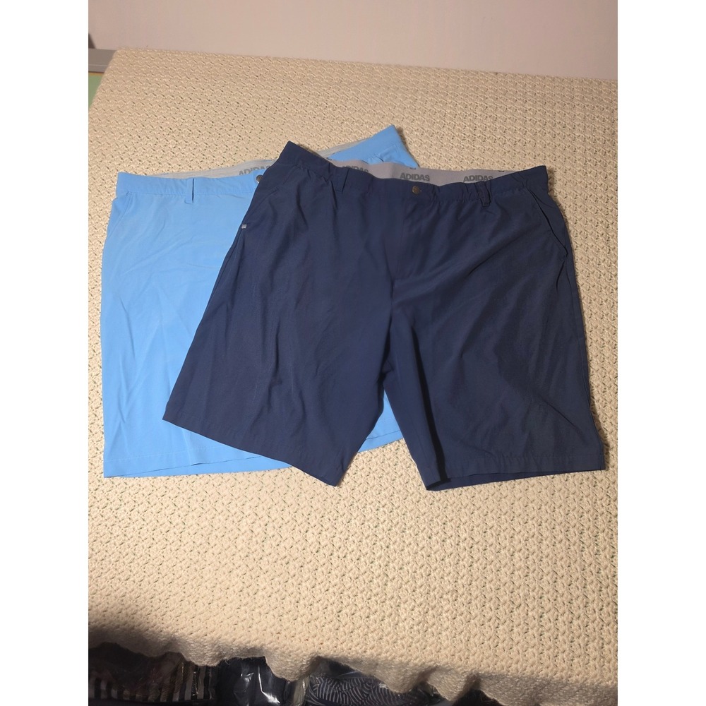 Adidas Golf Shorts Mens 44 Blue Navy 2 Pack Excellent Performance Stretch